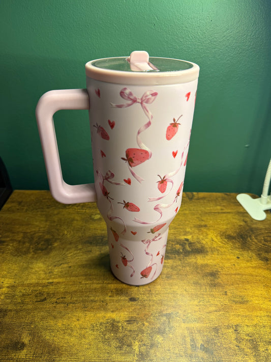 40oz Vinyl Patterned Tumbler