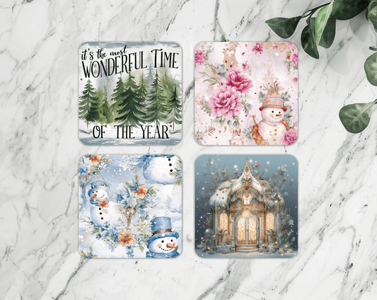 Christmas Coasters (4 Set) - Tyler's Table