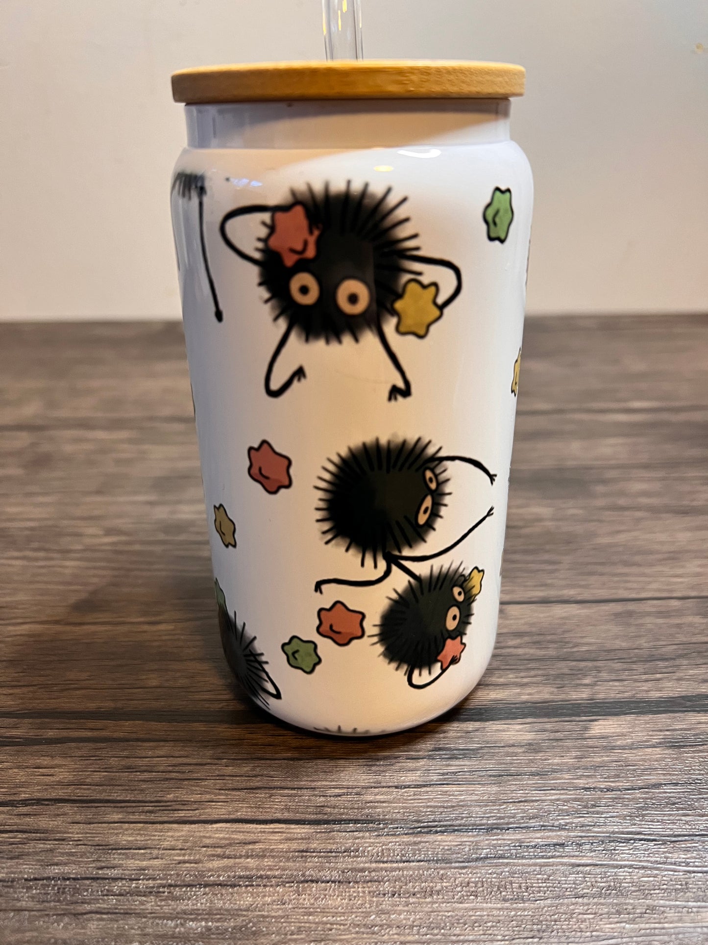 Anime Sprites 16oz Glass Can