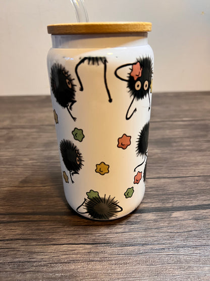 Anime Sprites 16oz Glass Can