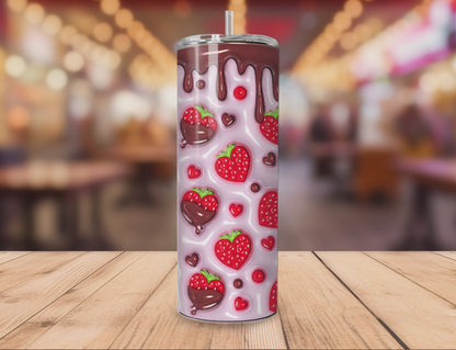 Chocolate Strawberries Tumbler