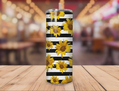 Custom Sunflower Tumbler